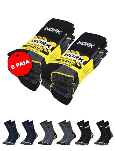 Nologo Katiacalze Calze da Lavoro Uomo Donna in Cotone Antivesciche Traspiranti Resistenti