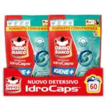 Omino Bianco Idrocaps Detersivo Lavatrice in Capsule Igienizzante Profumo Alpino