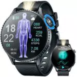 Smartwatch Uomo Cardiofrequenzimetro ECG HRV Pressione Sonno SOS Compatibile iOS Android