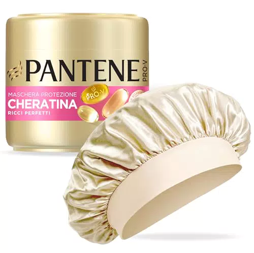 Pantene Pro-V Maschera Protezione Cheratina per Ricci Definiti e Anti-Crespo 72h