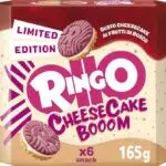 Pavesi Ringo Cheesecake Booom Biscotti Farciti con Crema al Formaggio e Frutti di Bosco