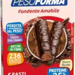 Pesoforma 12 Barrette Fondente Amabile, Pasto sostitutivo proteico