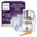 Philips Avent EasyPappa 4 in 1 Steamer Blender, Cuoce Frulla Scongela e Riscalda