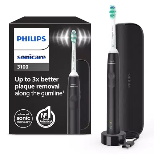 Philips Sonicare 3100 Spazzolino Elettrico Sonico con Sensore di Pressione e Timer