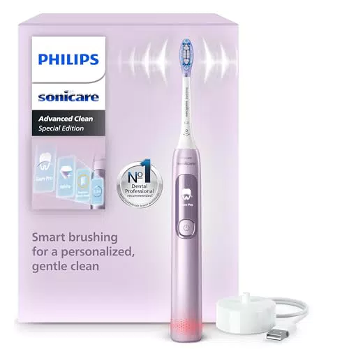 Philips Sonicare AdvancedClean Spazzolino Elettrico con Schermo Smart e 5 Modalità