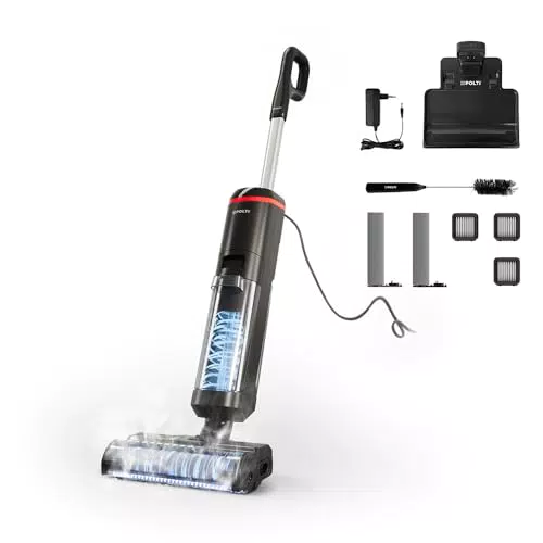 Polti Rollysteam WD20 Lavapavimenti a Vapore e Aspirapolvere con Pulizia Completa