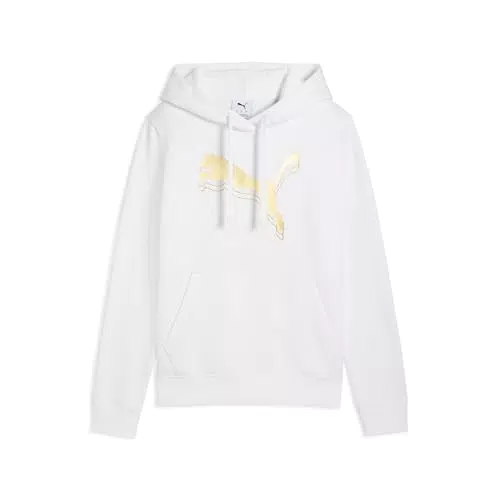 PUMA Ess Metallic Hoodie FL - Felpa con Cappuccio Unisex per Adulto