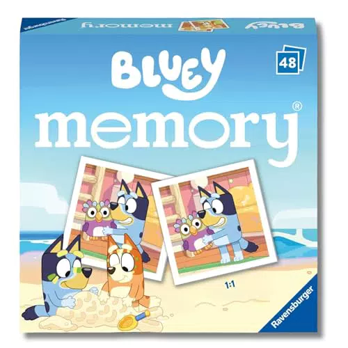 Ravensburger Memory Bluey Gioco di Carte per Bambini 4 Anni Regalo Originale