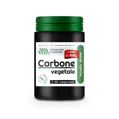 Sanavita Integratore Sgonfiante con Carbone Vegetale per Gonfiore e Digestione