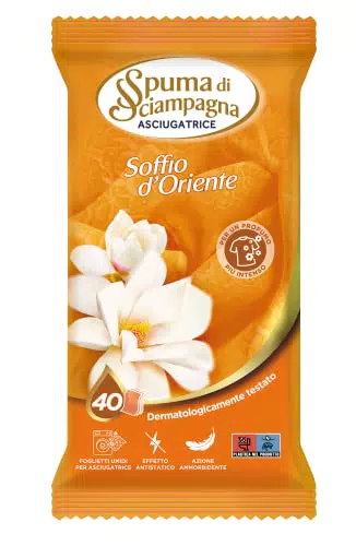 Spuma di Sciampagna Foglietti Asciugatrice Soffio d'Oriente