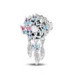 Tinslo Ciondolo Argento 925 con Zirconi Compatibile Pandora Braccialetti e Collane