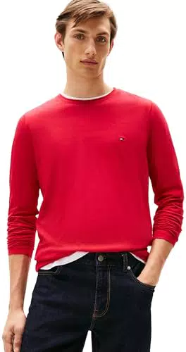 Tommy Hilfiger STRETCH SLIM FIT LONG SLEEVE TEE, Uomo