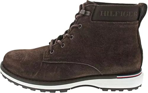 Tommy Hilfiger Stivali Uomo Corporate Outdoor Suede Boot in Pelle