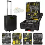 Brand Trolley Porta Attrezzi in Acciaio CR-V Valigia con Ruote Kit Utensili Casa Officina