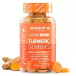 Novomins Turmeric Gummies con Zenzero, Curcumina, Pepe Nero e Vitamina D