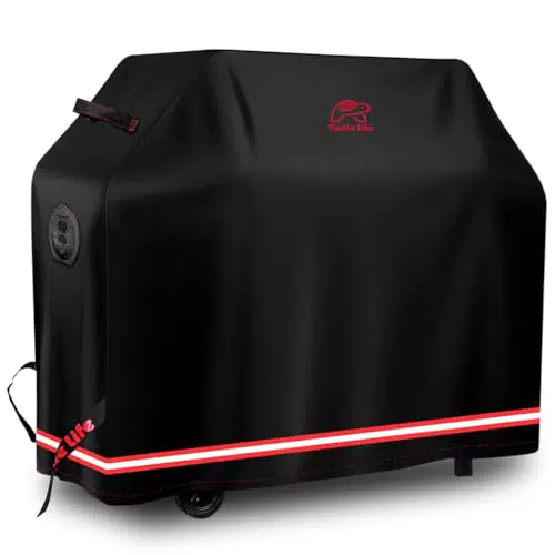 Turtle-Life Copertura Barbecue Impermeabile per Esterno, Adatta Grill 3-4 Bruciatori