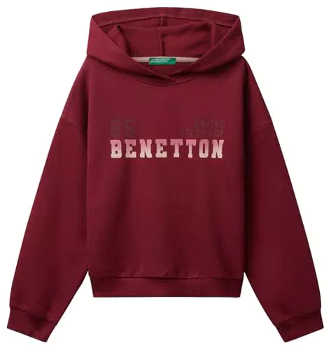 United Colors of Benetton Maglia con Cappuccio da Donna