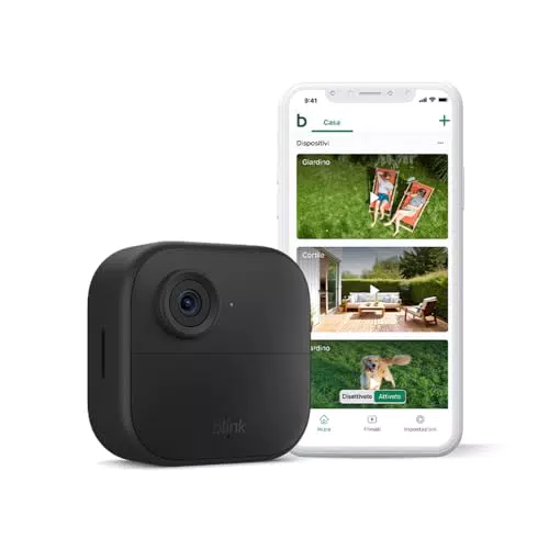 Blink Outdoor 4 Videocamera di Sicurezza Wireless HD con Alexa e Autonomia 2 Anni