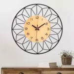 Vivilinen Orologio Da Parete In Legno Silenzioso Design Moderno Forma Petalo