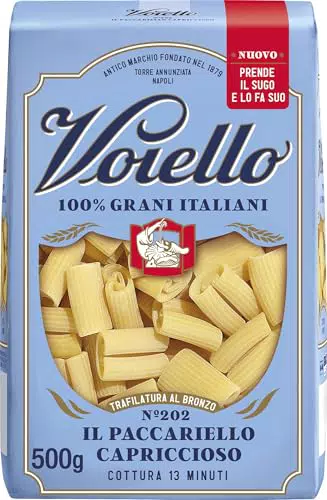 Voiello Il Paccariello Capriccioso Pasta di Grano Italiano Trafilata al Bronzo
