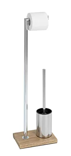 Wenko Marla Piantana Portarotolo e Portascopino WC in Acciaio