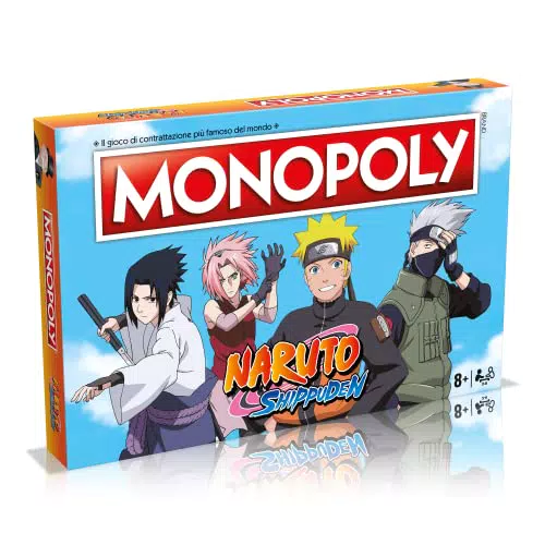 Winning Moves Monopoly Naruto Gioco da Tavolo per Adulti e Bambini 8+