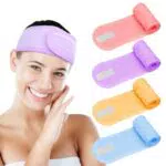 Fascia per Capelli Regolabile per Trucco, Spa, Lavaggio Viso, Doccia, Yoga