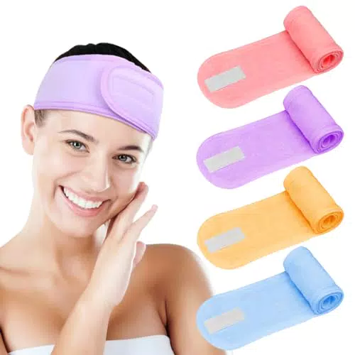 Fascia per Capelli Regolabile per Trucco, Spa, Lavaggio Viso, Doccia, Yoga