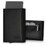 AISIR Porta Carte di Credito Uomo Slim con Protezione RFID e Scomparti Portafoglio