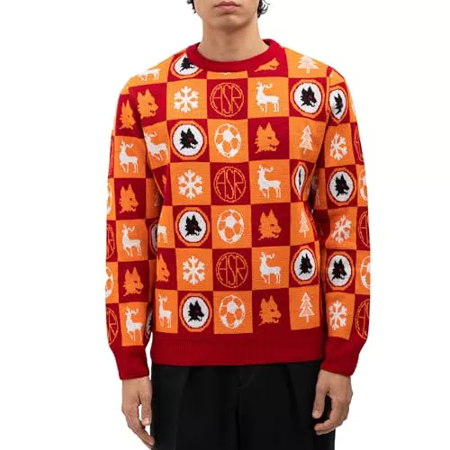 AS Roma Maglione Natale 2024 2025 Modello Christmas Sweater
