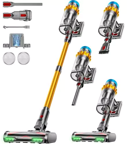 Aspirapolvere Senza Fili 55KPA Scopa Elettrica Potente con Display OLED Autoportante