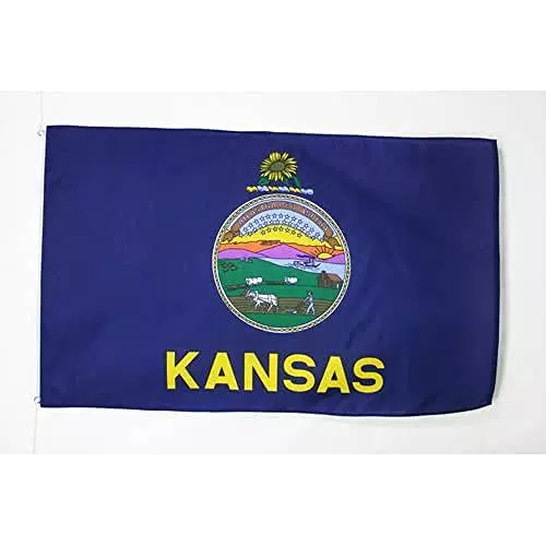 Az Flag Bandiera Kansas Stato Americano USA Stati Uniti