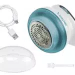 Beper Levapelucchi Ricaricabile USB con Lame in Acciaio, Potente e Sicuro