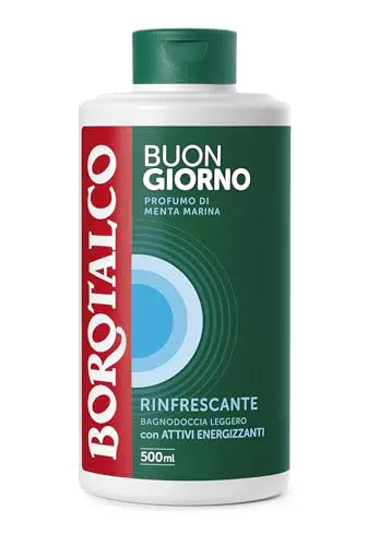 Borotalco Bagnodoccia Buongiorno Rinfrescante con Menta Marina ed Energia