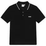 Boss Polo Bambino in Puro Cotone a Maniche Corte