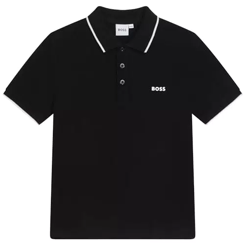 Boss Polo Bambino in Puro Cotone a Maniche Corte