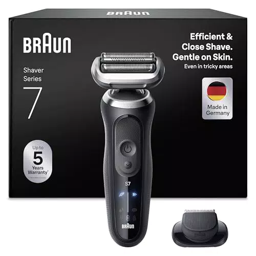 Braun Serie 7 Rasoio Elettrico Barba Wet&Dry Regolabarba Uomo Impermeabile