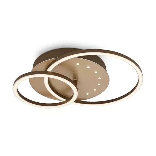 Briloner Plafoniera LED da Soggiorno 24W con Funzione Memoria e Luce Bianca Calda