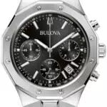Bulova Orologio Uomo Modello 96B410 Movimento Al Quarzo Design Elegante