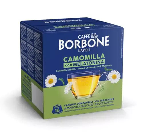 Caffè Borbone Camomilla Melatonina Capsule Compatibili Macchine Dolce Gusto