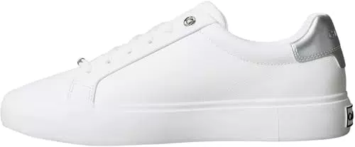 Calvin Klein Sneakers Donna in Pelle con Suola Preformata e Chiusura Lacci