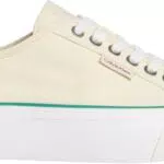 Calvin Klein Sneakers Donna Vulcanizzate con Plateau e Logo Tag