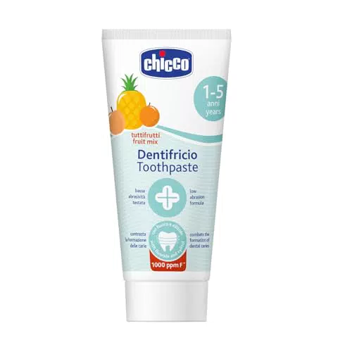 Chicco Dentifricio per Bambini alla Fragola con Fluoro e Xilitolo, 50 ml