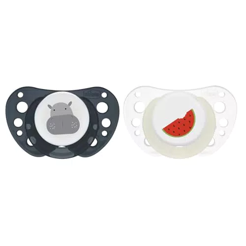 Chicco PhysioForma Succhietto Air Blu Lumi, Ciuccio 16-36 Mesi