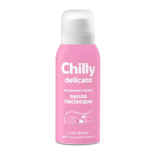 Chilly Detergente Intimo Senza Risciacquo Delicato per Pelli Sensibili Mousse pH5