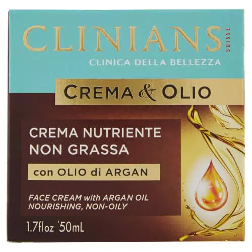 Clinians Crema Nutriente Non Grassa Crema&Olio Dermatologicamente Testata