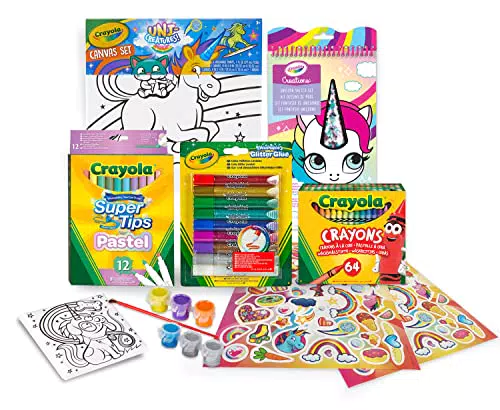 Crayola Set Pittura Unicorno con Adesivi, Attività Creativa e Regalo Bambini 6+