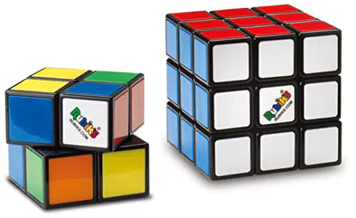 Rubik's Cubo di Rubik 3x3 e 2x2 Duo Pack Rompicapo Classico per Bambini e Adulti
