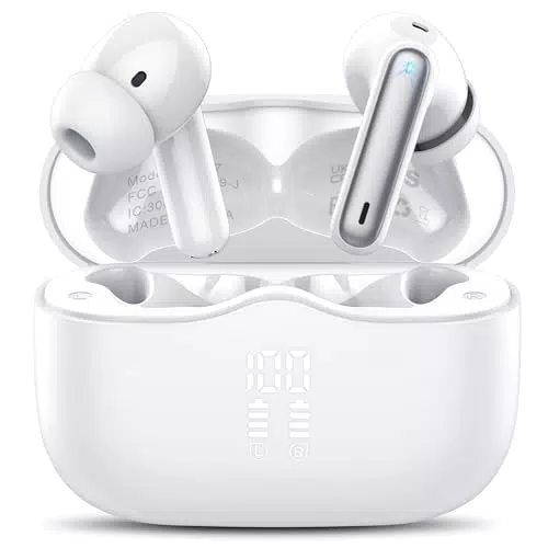 Auricolari Bluetooth 5.4 In Ear con Microfoni ENC, HiFi, 40h Autonomia, IP7 Impermeabili