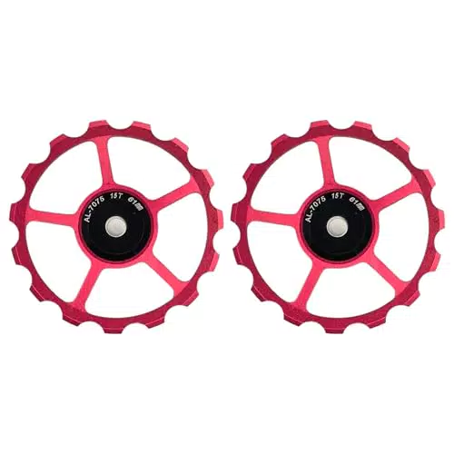 Cyclingcolors Puleggia Deragliatore Posteriore Alluminio 7075 per Bici MTB Strada